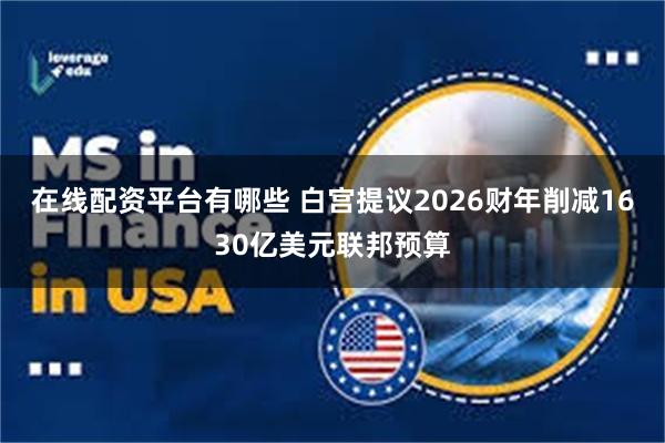 在线配资平台有哪些 白宫提议2026财年削减1630亿美元联邦预算