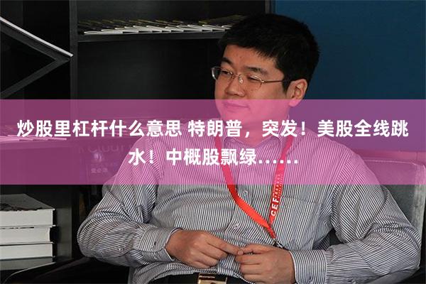 炒股里杠杆什么意思 特朗普，突发！美股全线跳水！中概股飘绿……